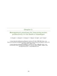 Management practices for improving water productivity in the Dasht-e-Azadegan