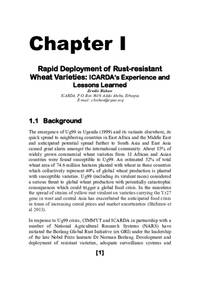 Rapid Deployment of Rust-resistant Wheat Varieties: ICARDA’s Experience and Lessons Learned