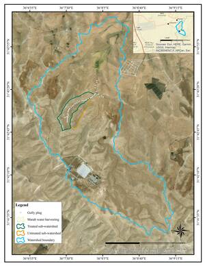 Map of the Badia area currently being restored