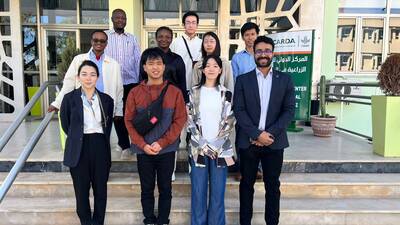 Tottori students at ICARDA