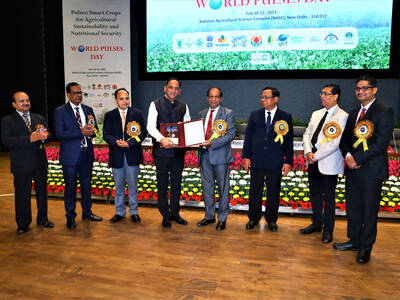  Excellence Award in the field of Pulses Improvement by the ISPRD and ICAR-IIPR on World Pulses Day 2023