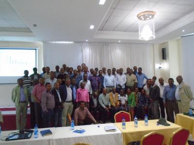 Participants at the annual review and planning workshop in Addis Ababa, Ethiopia