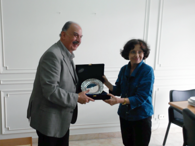Dr. Solh expresses ICARDA's gratitude to Ms. Houda Nourallah for her long and dedicated service.