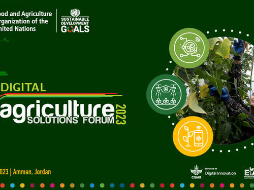 Green logo of the Digital Agricultural Solutions Forum 2023