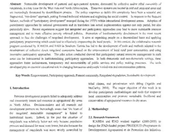 The Tribe - Platform of Participatory Local Development and Management of Communal Rangeland Resources