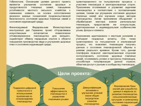 AI-Driven Climate Smart Beekeeping for Women (AID-CSB) Project Brief in Russian
