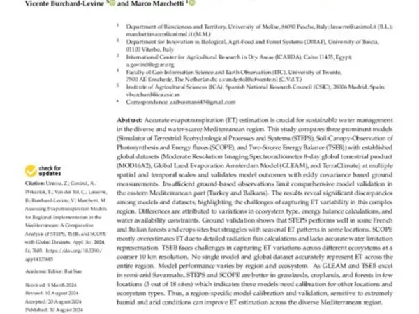 Assessing Evapotranspiration Models for Regional Implementation in the Mediterranean: A Comparative Analysis of STEPS, TSEB, and SCOPE with Global Datasets