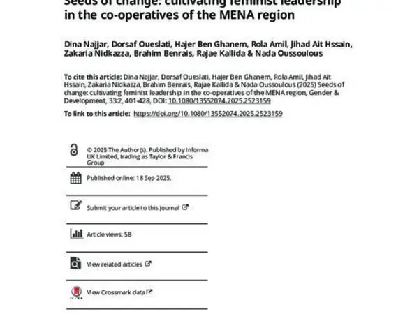 Seeds of change: cultivating feminist leadership in the co-operatives of the MENA region