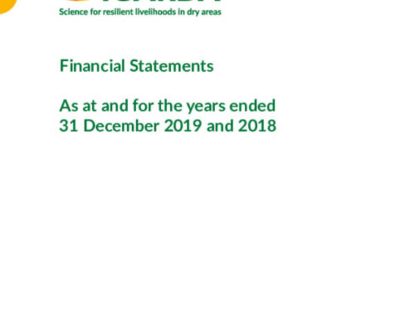 ICARDA 2019 Financial Statement