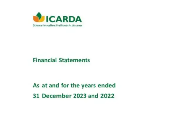 ICARDA 2023 Financial Statement