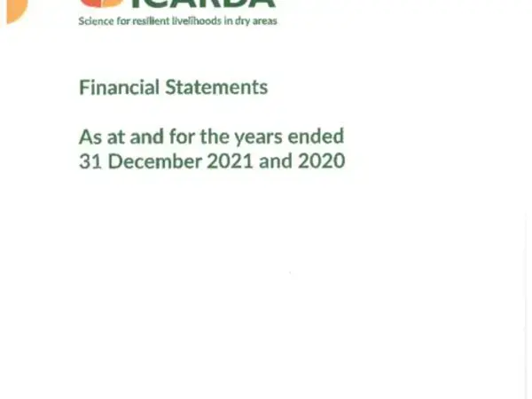 ICARDA 2021 Financial Statement
