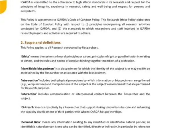 Research Ethics Policy 