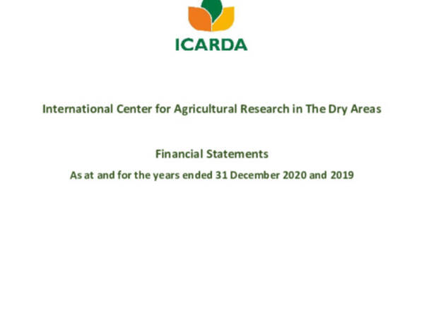 ICARDA 2020 Financial Statement