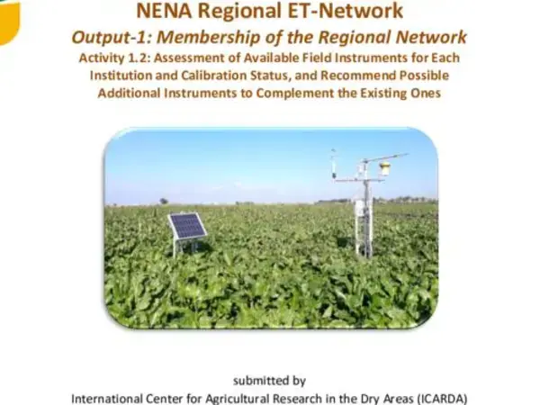 Assessment of Available Field Instruments for Each Institution and Calibration Status, and Recommend Possible  Additional Instruments to Complement the Existing Ones  