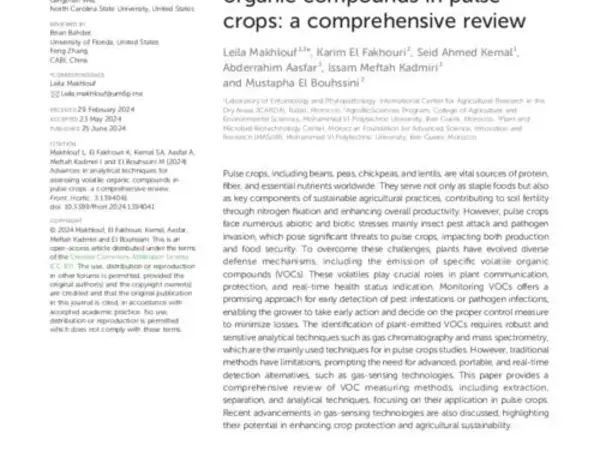 Advances in analytical techniques for assessing volatile organic compounds in pulse crops: a comprehensive review