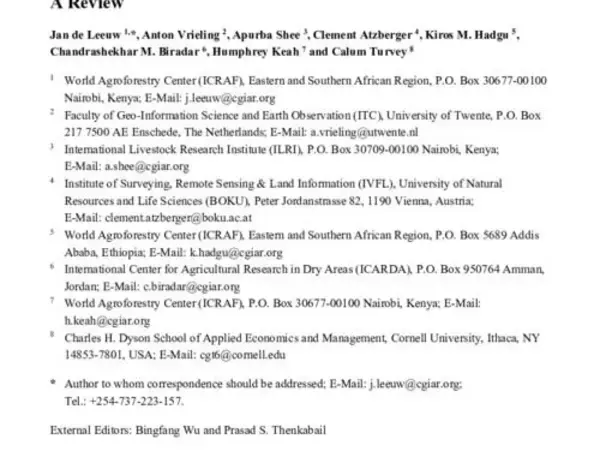 The potential and uptake of remote sensing in insurance: A review