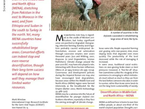 Regional aspects – Desertification in the Middle East and North Africa 