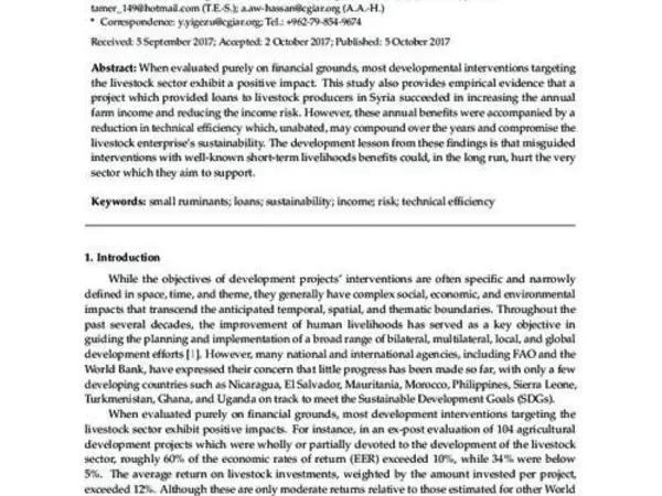 Are Development Projects Pursuing Short-Term Benefits at the Expense of Sustainability?