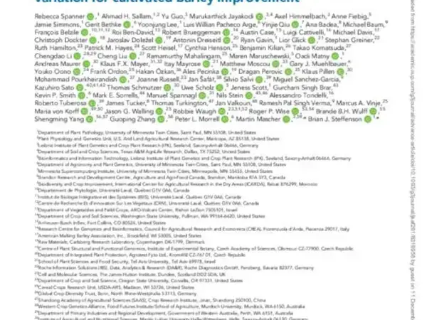 Whole-genome resequencing of the wild barley diversity collection: a resource for identifying and exploiting genetic variation for cultivated barley improvement