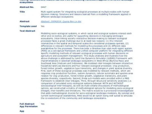 Multi-agent system for integrating ecological processes at multiple scales with human decision-making: Solutions and lessons learned from a modelling framework applied in different landscape ecosystems