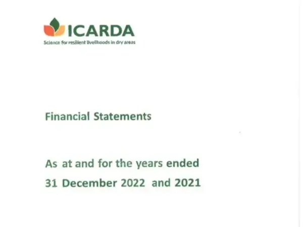 ICARDA 2022 Financial Statement