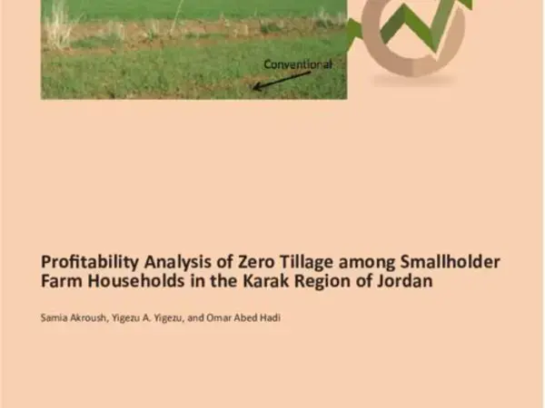 Profitability Analysis of Zero Tillage among Smallholder Farm Households in the Karak Region of Jordan