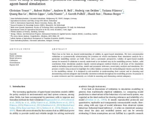 How to keep it adequate: A protocol for ensuring validity in agent-based simulation