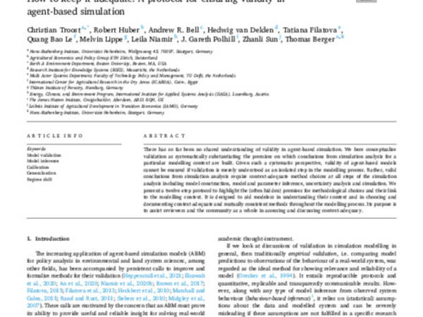 How to keep it adequate: A protocol for ensuring validity in agent-based simulation