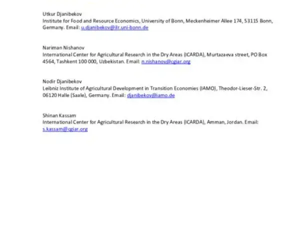 Barriers to Sustainable Land Management in Central Asia