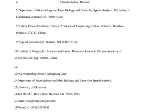 Mapping deciduous rubber plantations through integration of PALSAR and multi-temporal Landsat imagery