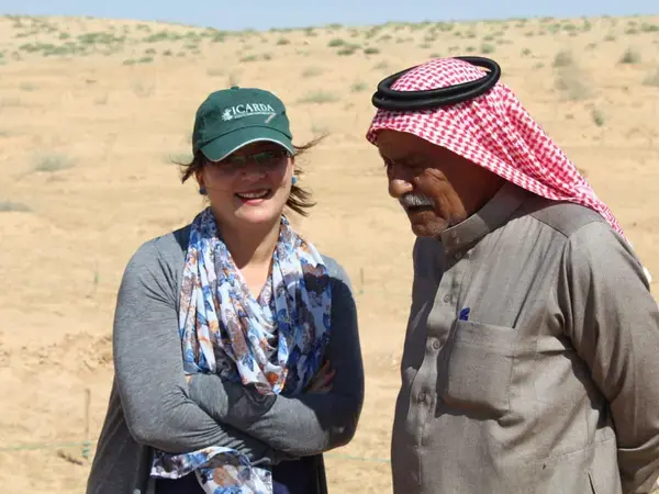 Mira Haddad in the field