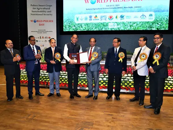 Excellence Award in the field of Pulses Improvement by the ISPRD and ICAR-IIPR on World Pulses Day 2023