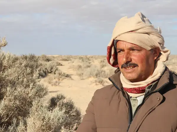 Amara B.S. is a pastoralist in Kebili/Southern Tunisia. For him and his peers, pastoralism in his home village is a way of life (Photo: Zied Idoudi/ICARDA)