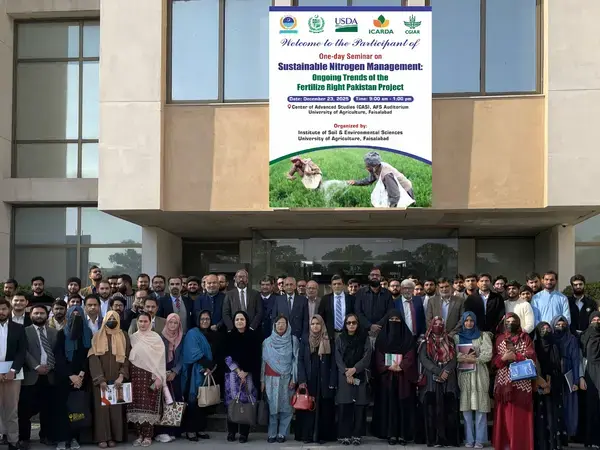 a one-day seminar on “Sustainable Nitrogen Management: Ongoing Trends of the USDA-funded Fertilize Right Pakistan Project”