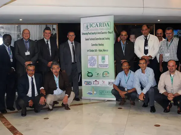Participants of the Technical Committee and Steering Committee Meetings of the Arab Food Security Project in Rabat, Morocco.