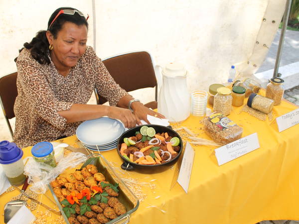 Mrs. Alem Greiling showcases pulses creations at Ethiopia's LovePulses Competition  