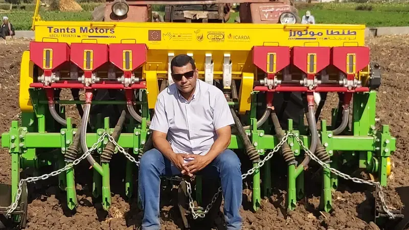 The Raised Bed Machine (RBM) was developed by the International Centre for Agriculture Research in Dry Areas (ICARDA) in collaboration with Egyptian research centres, public and private sectors. Copyright: Atef Swelam