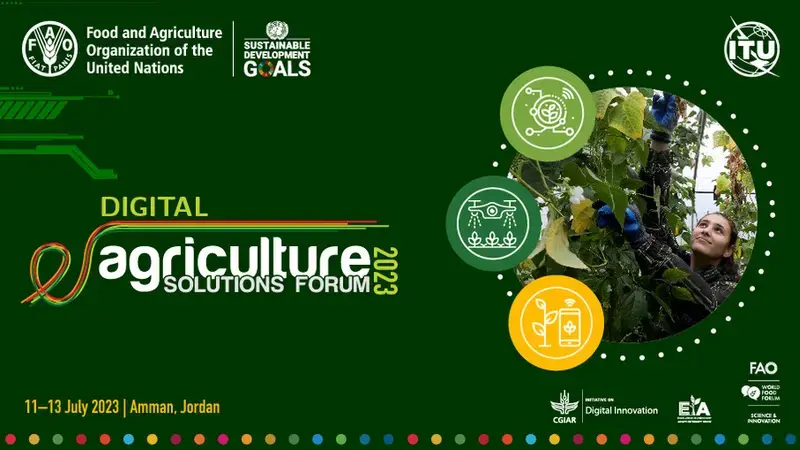 Green logo of the Digital Agricultural Solutions Forum 2023