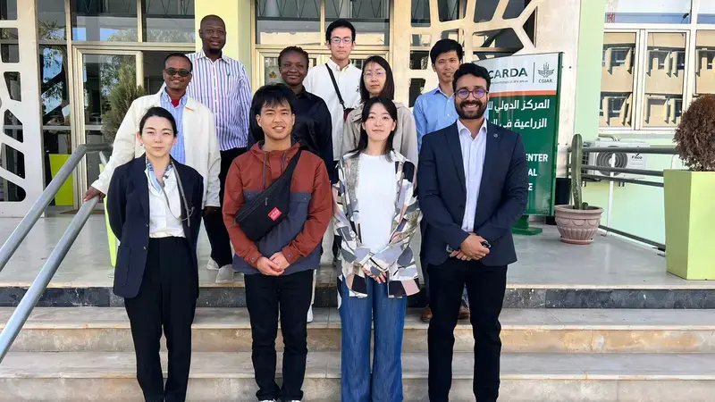 Tottori students at ICARDA