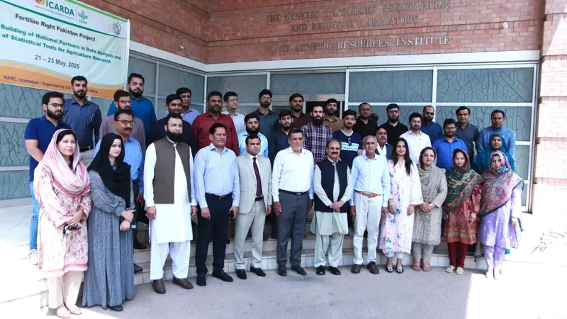 Capacity building of National Partners in data analysis and use of statistical tools for agriculture research.