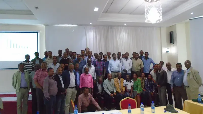 Participants at the annual review and planning workshop in Addis Ababa, Ethiopia