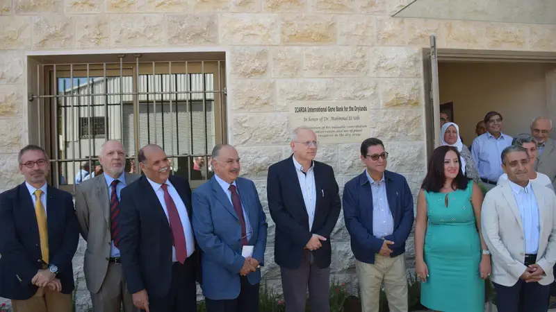 At the launch of ICARDA's new Crop Genebank in Terbol, Lebanon