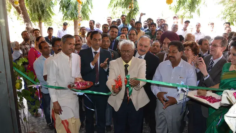 World Food Prize laureate, Dr. Sanjaya Rajaram inaugurates ICARDA's Global Pulses Research Platform near Bhopal, India 
