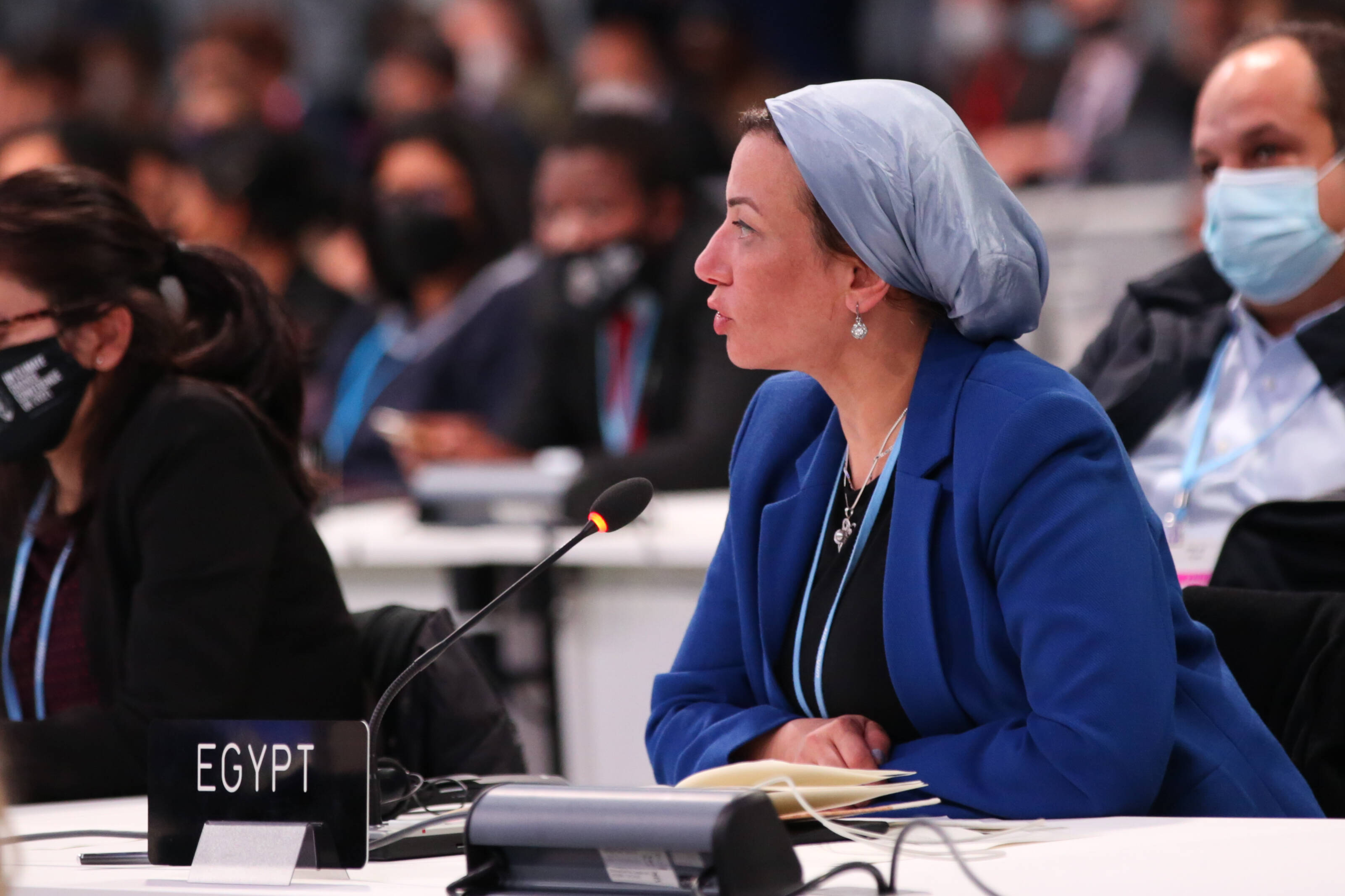 H.E Yasmine Fouad, Egypt's Minister of Environment, at COP26