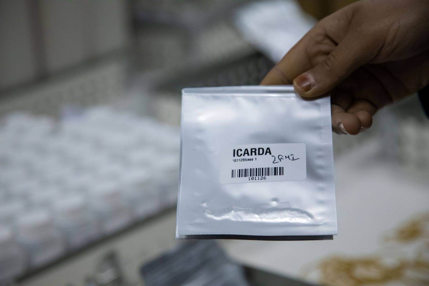 Pack of ICARDA seeds in Lebanon genebank