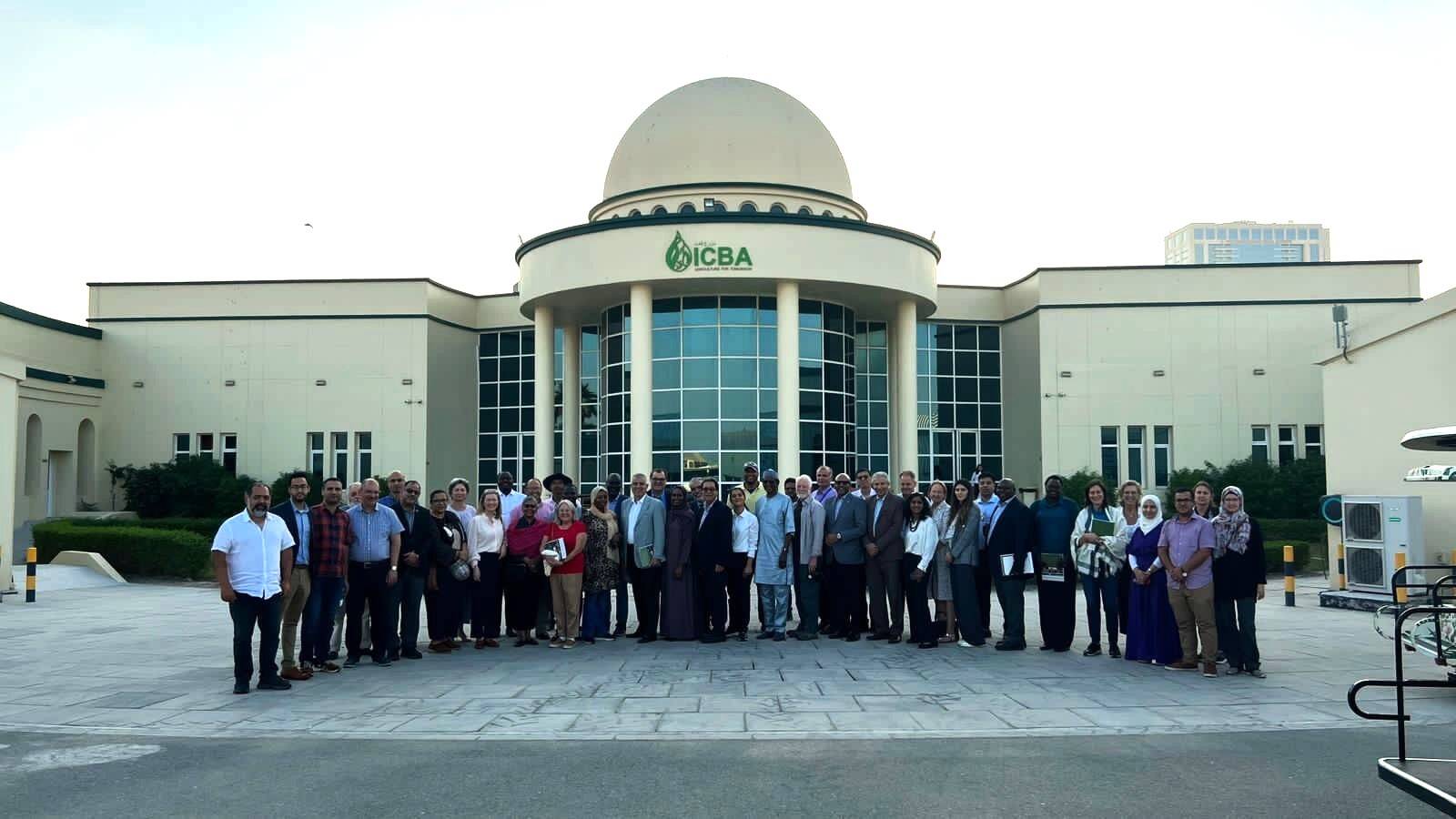 Group Photo in front of ICBA HQ in UAE