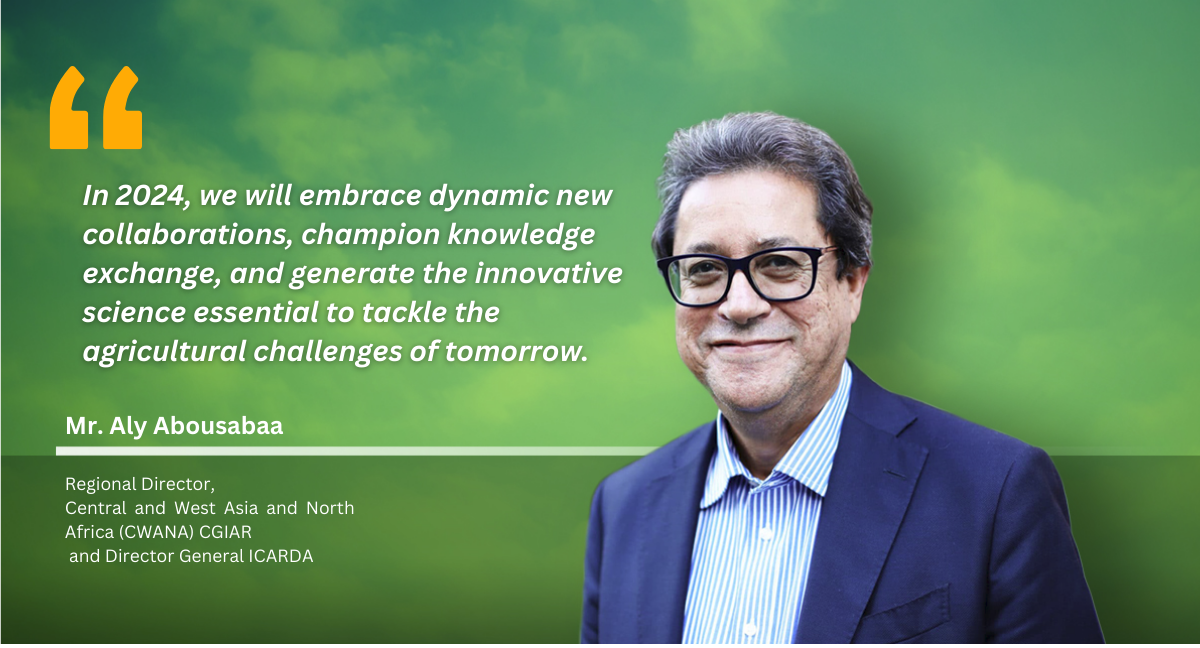 Pioneering Agri-Science for 2024 - A message from Aly Abousabaa