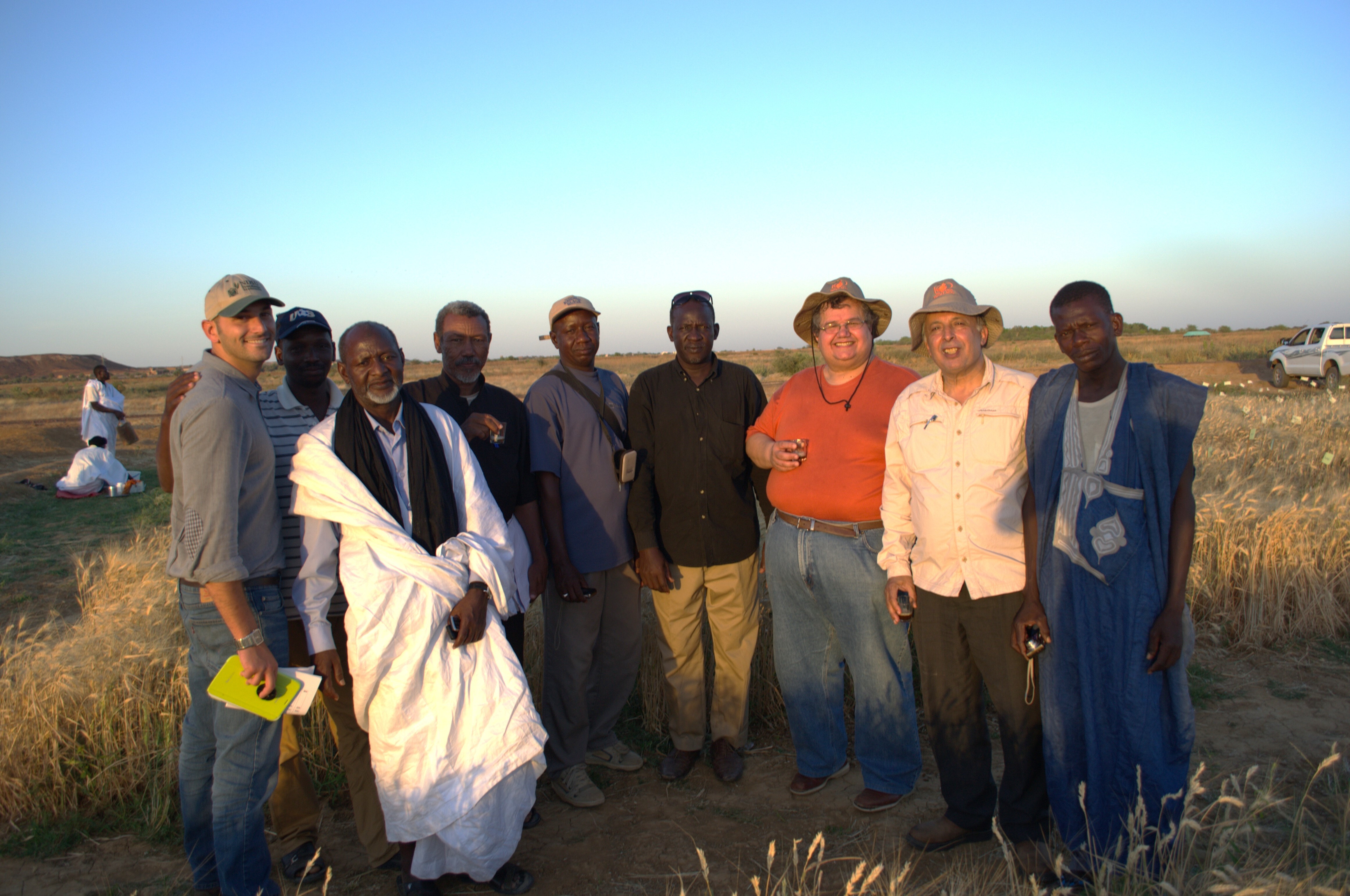The original research team conducting the first field visit in Mauritania in April 2014