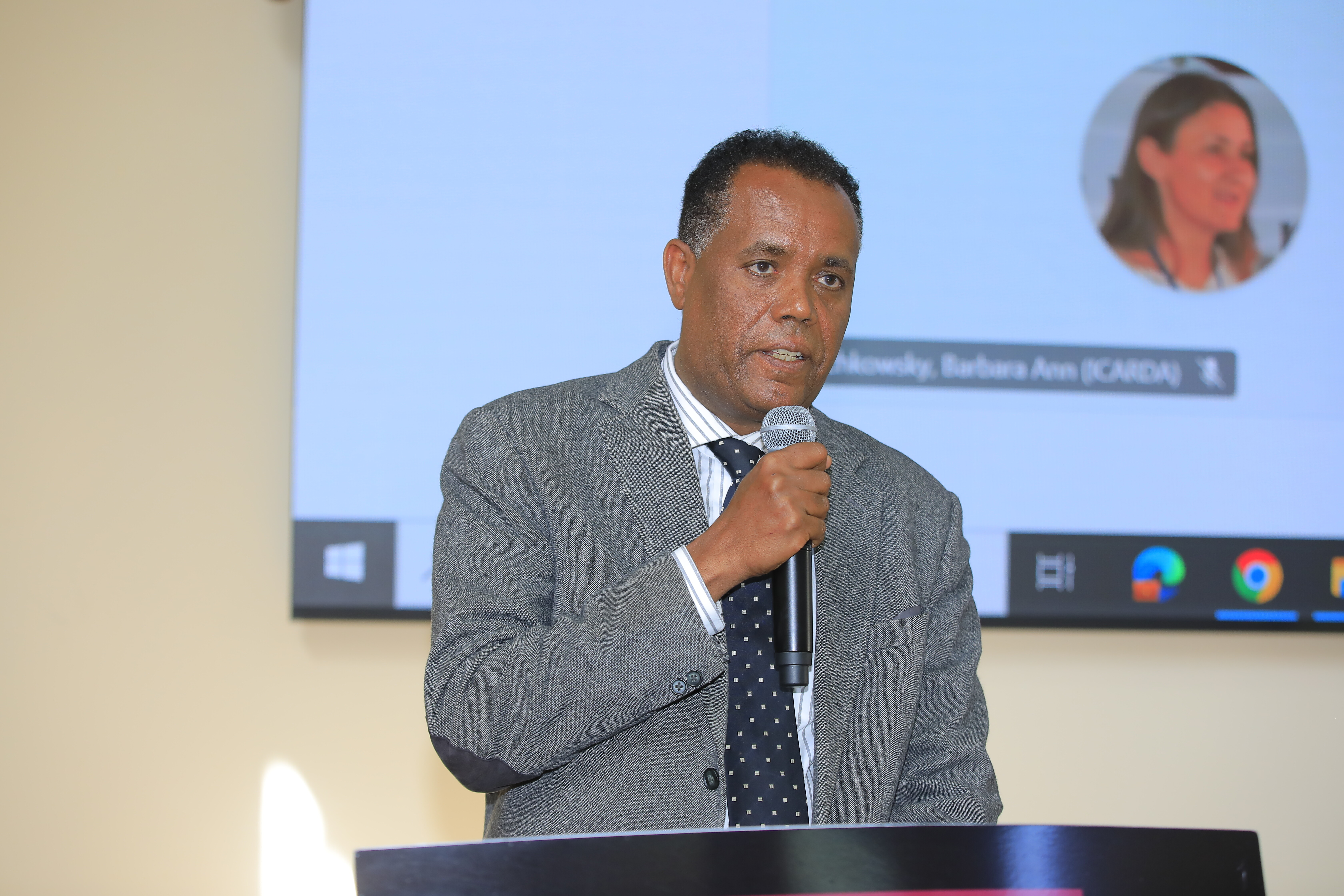 H.E. Dr. Fikru Regassa, State Minister, Livestock and Fisheries Resource Development Sector at the Ministry of Agriculture, Ethiopia