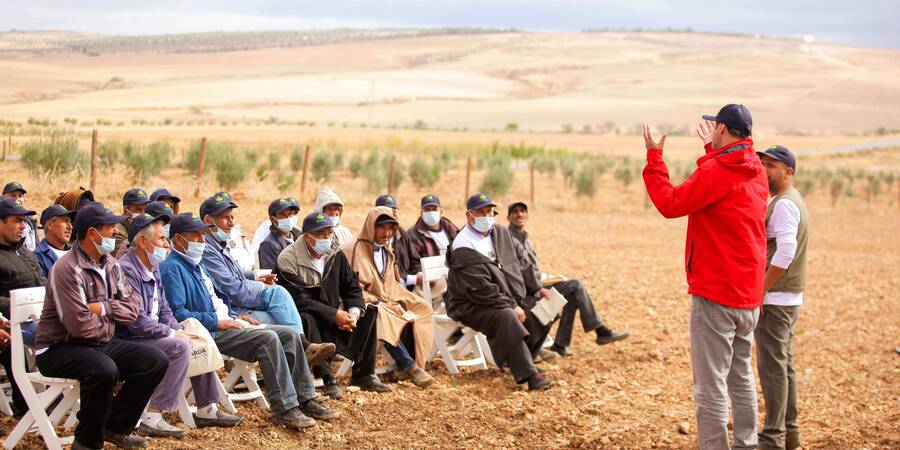 Building community leadership through farmers trainings